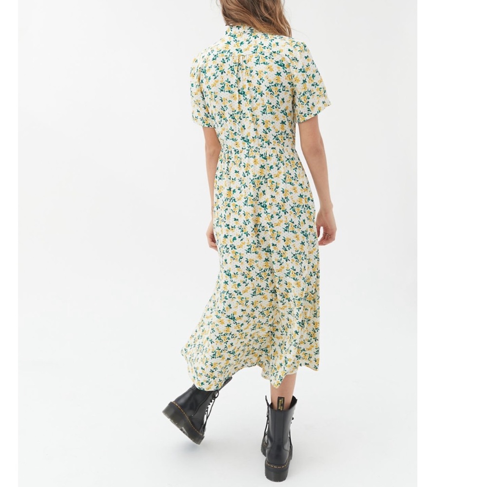 Mila Midi Shirt Dress in Ivory Yellow - Picture 12 of 13